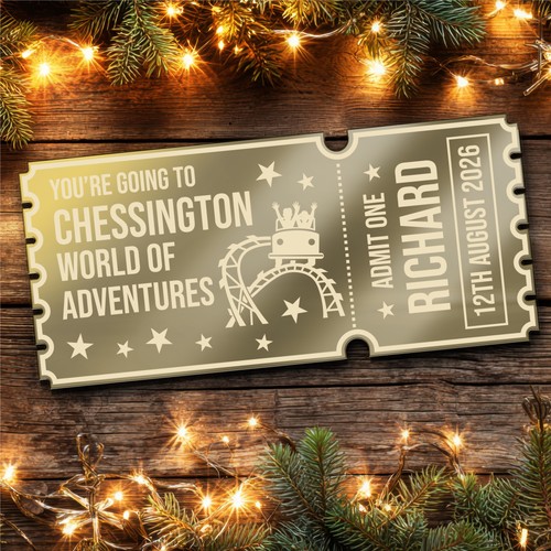 Bronze mirror acrylic ticket - mirror,