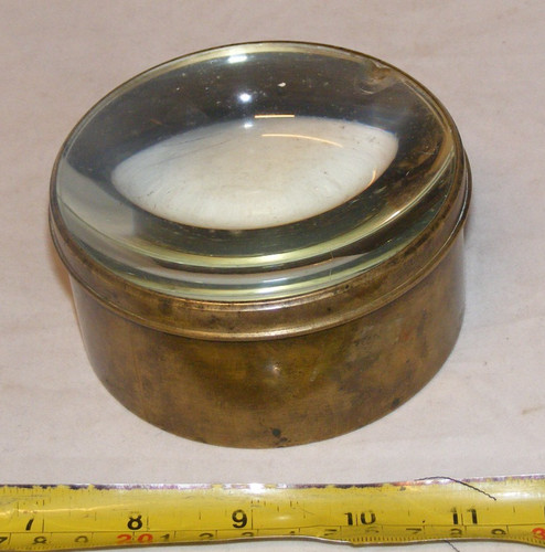 Antique desk magnifying glass - antique,