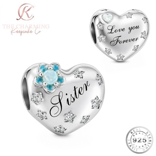 Sister charm silver - silver, 925
