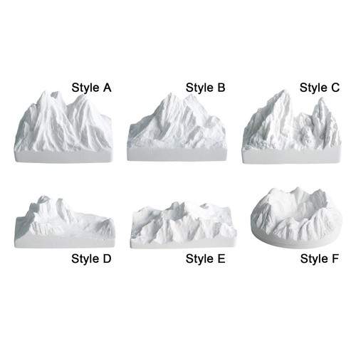 Snow mountain statue ornament - snow,