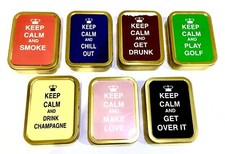 Tobacco tin keep calm - oz,