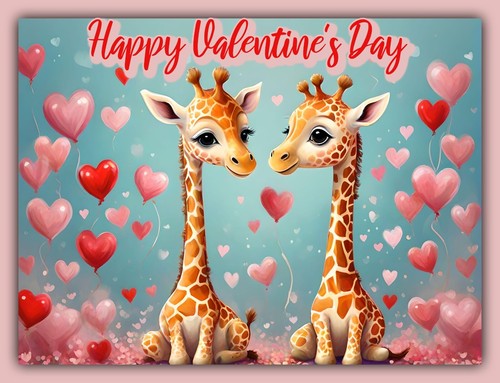 Cute giraffe valentine day - cute,