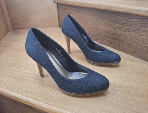 Ladies denim high heel - ladies,