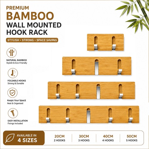 Bamboo coat rack - coat, wall