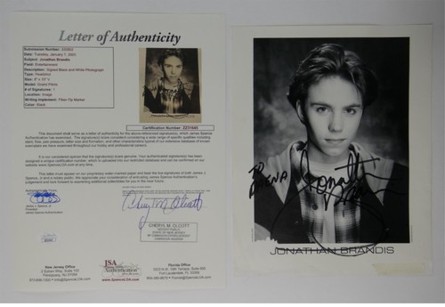 Jonathan brandis signed - brandis, 8x10