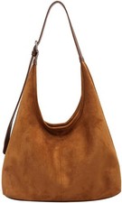 Suede Tote Bag - Brown Suede
