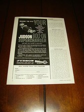 1962 JUDSON SUPERCHARGER MG-A