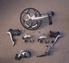 Shimano Tiagra 4400 Vintage 9 Speed Triple Groupset Silver