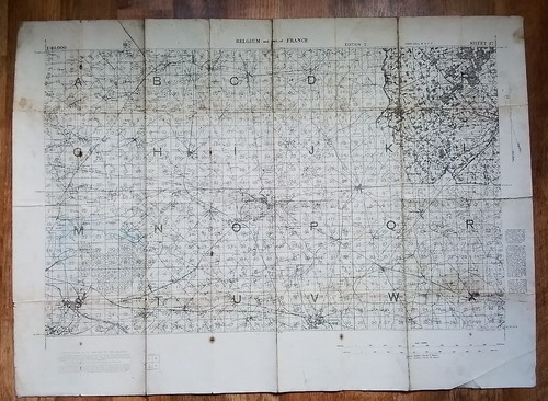 Ww1 british trench map - ww1,