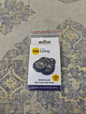 Yale P-YD-01-CON-RFIDT-BL Smart Door Lock Key Tags, Black, 2 Count (Pack of 1), 