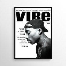 Tupac Shakur 2016 VIBE Cover - Hip-Hop Music Poster Print A3 A4 A5 - Home Decor
