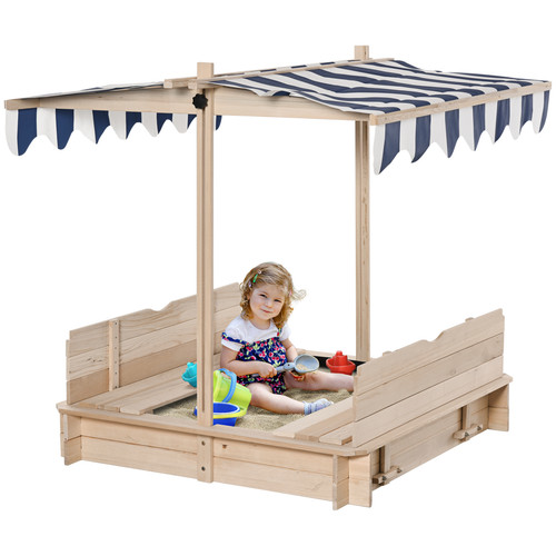 Kids wooden sandpit with - kids,