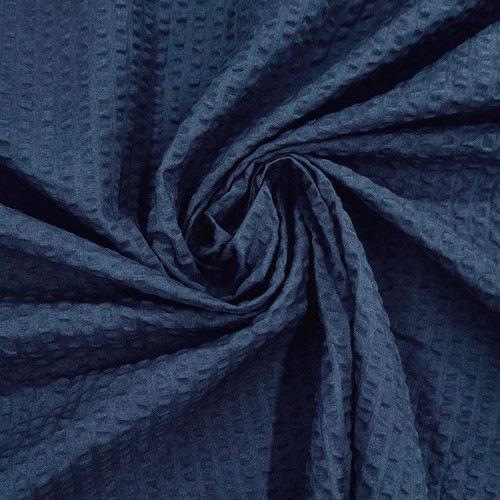 Seersucker cotton fabric - cotton, by