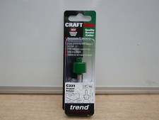 TREND C231X1/4TC C231 19MM STEPPED REBATER ROUTER CUTTER 1/4" SHANK