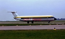 PHOTO  G-BCXR BAC 1-11-500 MONARCH AIRLINES EAST MIDLANDS AIRPORT 28-08-1981