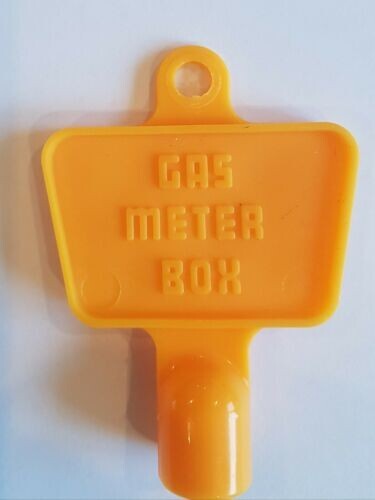 Yellow service utility meter - yellow,