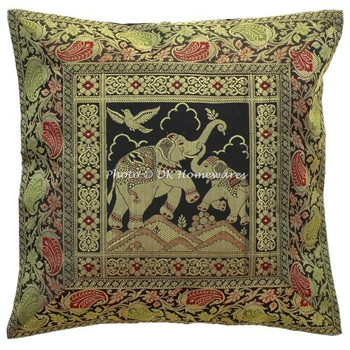 Bohemian brocade throw pillow - bohemian,