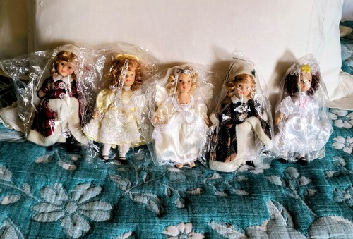 Five vintage christmas tree - vintage,