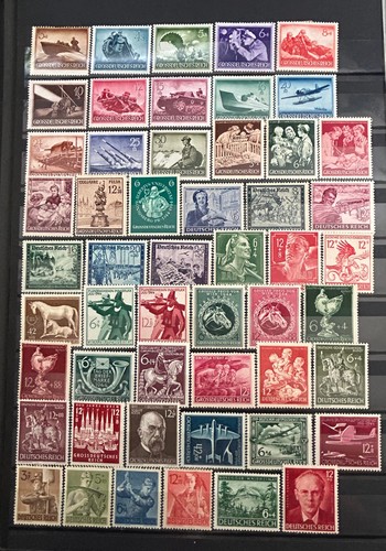 German stamps ww2 1943 1944 - ww2,