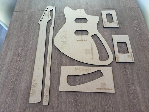 Meteora guitar template - template, set