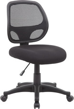 Ergonomic Black Mesh Task
