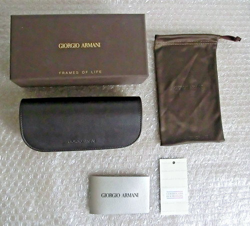 Giorgio armani brown glasses - brown,