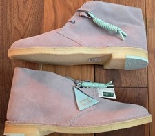 Clarks Original Desert Boot in Grey Combi (Grey & Mint Green)