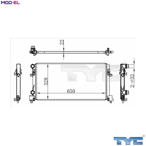 Radiator engine cooling - engine,