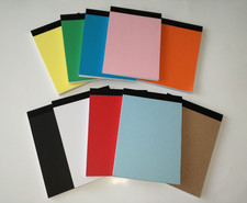 4 NOTEBOOK A5 PLAIN OR RULED WHITE PAPER MEMO NOTEPAD 50 SHEETS PER PAD
