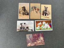 ARTIST DRAWN DOGS  -  COLLECTION OF VINTAGE POSTCARDS