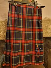 Pitlochry Ladies Kilt - Scottish Pure New wool Size 12- vintage, great condition