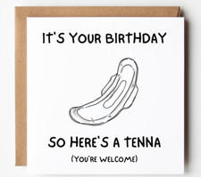 Funny Birthday Card For Her Girlfriend Sister Friend Female Woman  Rude Humour