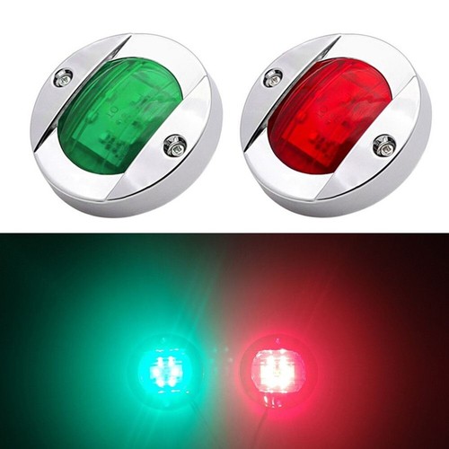 Red green navigation boat - green,
