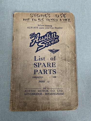 The austin seven list - austin,