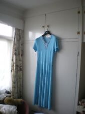 Heather Valley long/maxi/ evening or day turquoise dress  light used