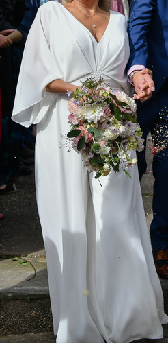 Winter white wedding - winter, jumpsuit