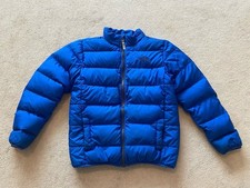 North Face 550 Puffer Coat jacket Blue Size Boys Childs Kids Large L