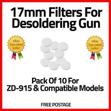 10 Pack Duratool ZD-915 Compatible Desoldering Filters - 17mm