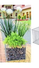 Garden Gabion Stones Pot Planter Square Bed Rock Basket Galvanised Steel Futura 