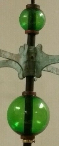 Weathervane lightening rod - or,