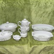 Vintage Porcelana Real Brasil 7 Pieces Of White Blossom All by Ingrid S Lara