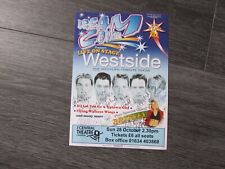 Westside the Westlife Tribute Show Hand SIGNED Central Theatre Chatham Flyer