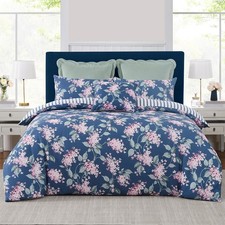 Laura Ashley Trailing Vintage Blossom Quilt Cover Set Midnight Blue
