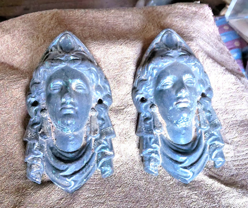 Antique pair cast - antique,