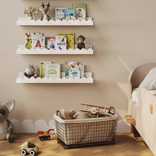 3-Tier White U-Cloud-Shaped