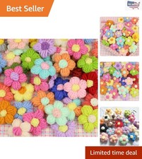 Colorful 1.5" Handmade Crochet