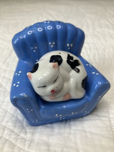 Vintage ceramic sleeping black - vintage,