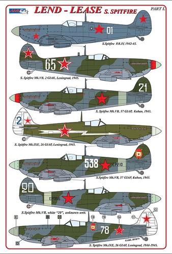 Aml d48018 spitfire pr - d48018, mk.vb/pr