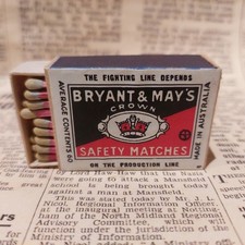 WW2 home front matchbox - "The