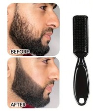 Boar Bristle Slick Back Hair And Beard Brush - Soft/Medium Smoothing Brush 